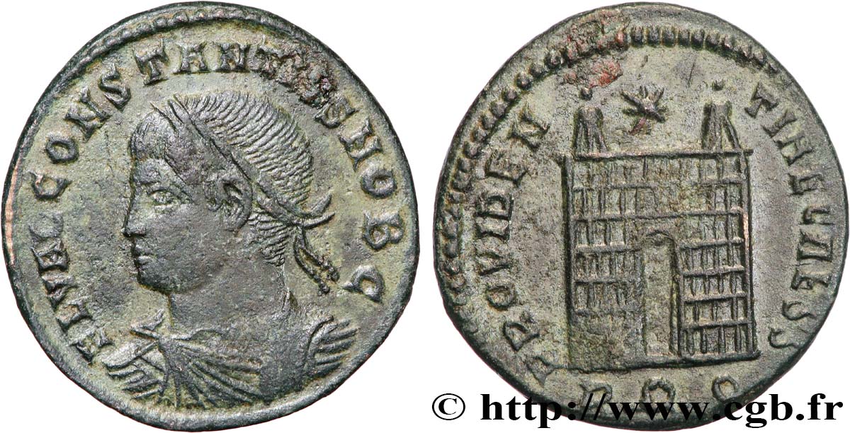 CONSTANCE II Centenionalis ou nummus TTB+