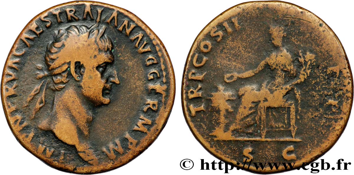 TRAJAN Sesterce TTB/TB+