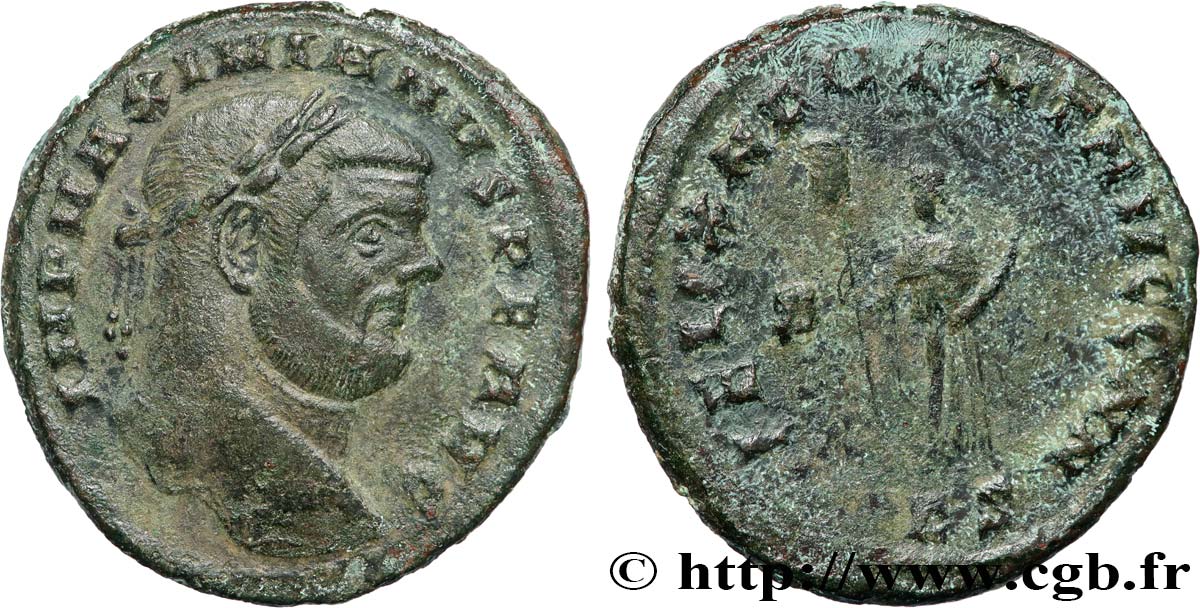 MAXIMIEN HERCULE Follis TTB/TB