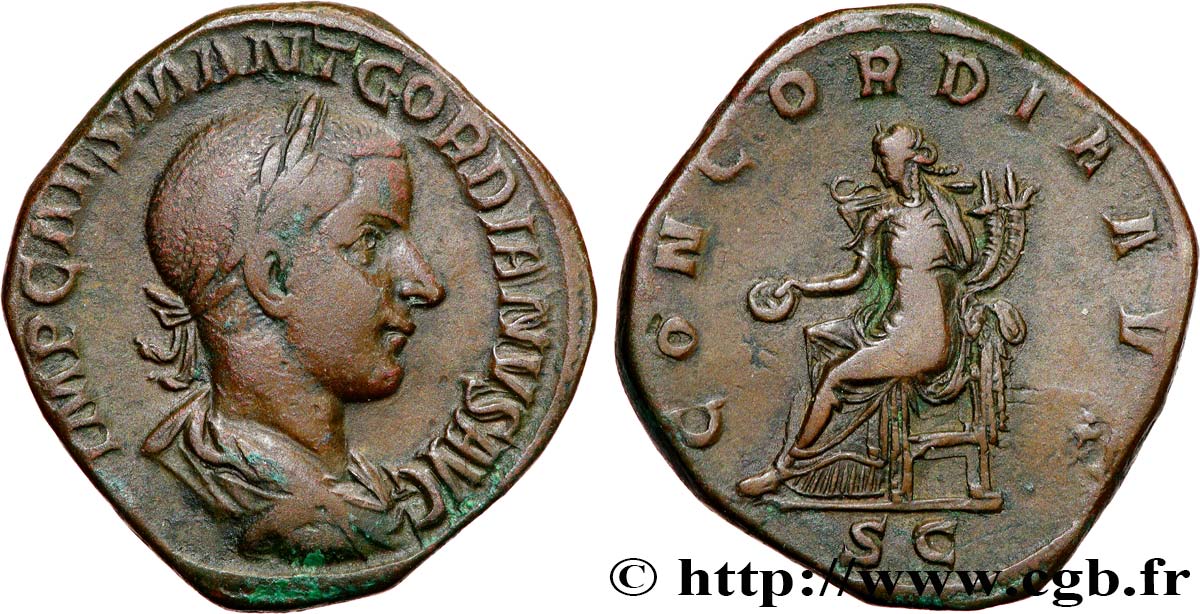 GORDIEN III Sesterce TTB/TTB+