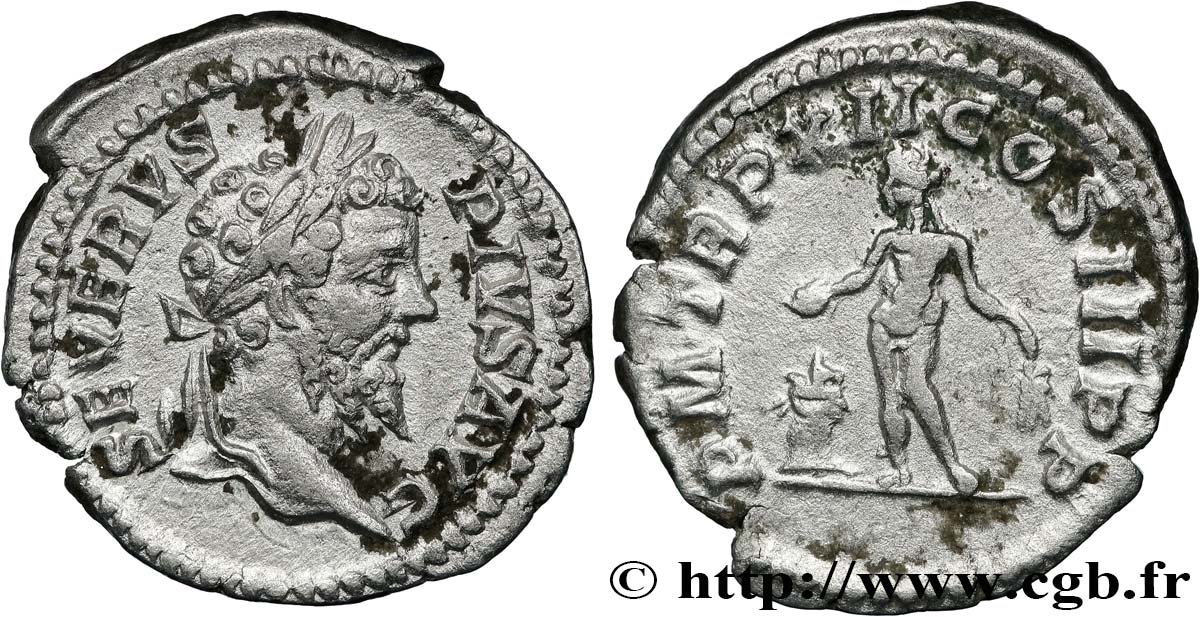 SEPTIME SÉVÈRE Denier SUP/TTB+