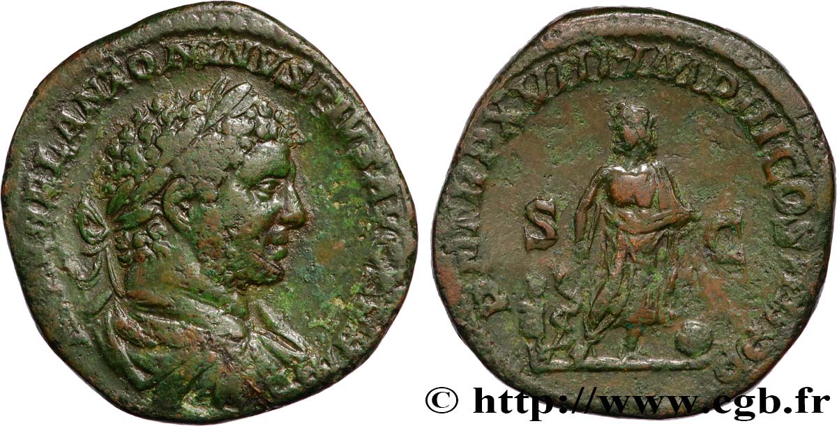 CARACALLA Sesterce TTB