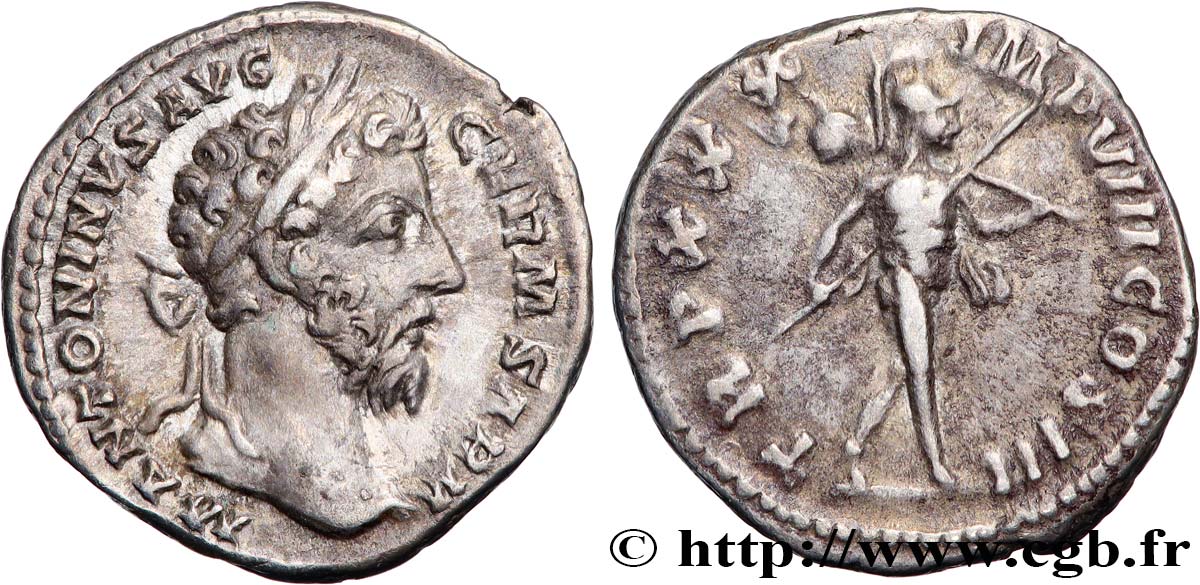 MARC AURÈLE Denier TTB+/TTB