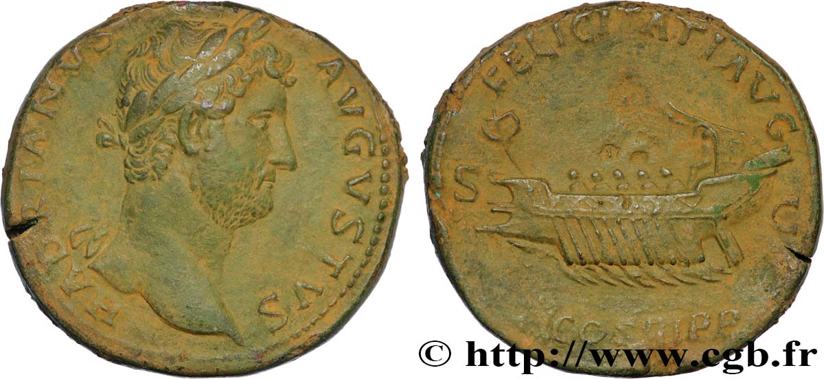 HADRIEN Sesterce TTB+