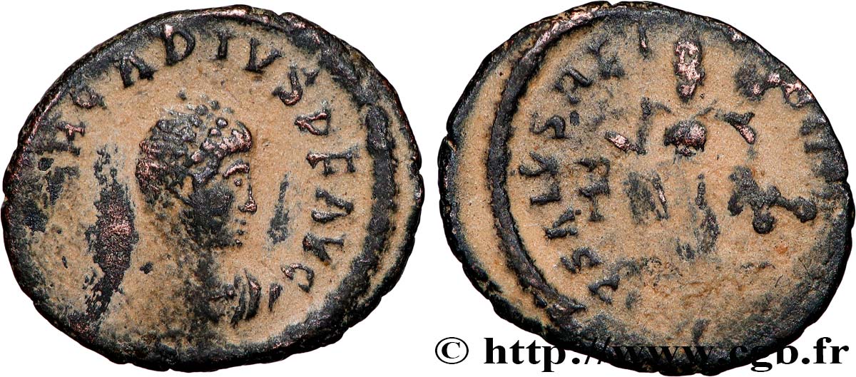ARCADIUS Nummus, (PBQ, Æ 4) TB+