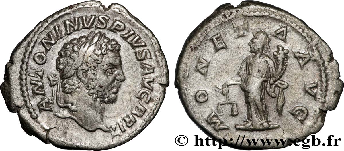 CARACALLA Denier TTB+