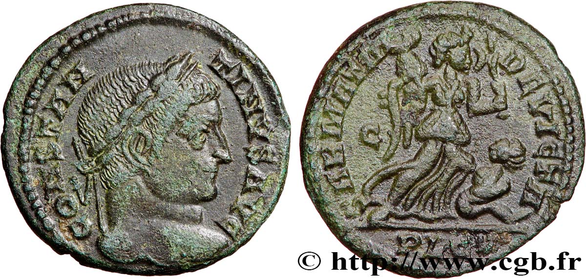 CONSTANTINE I THE GREAT Centenionalis ou nummus AU