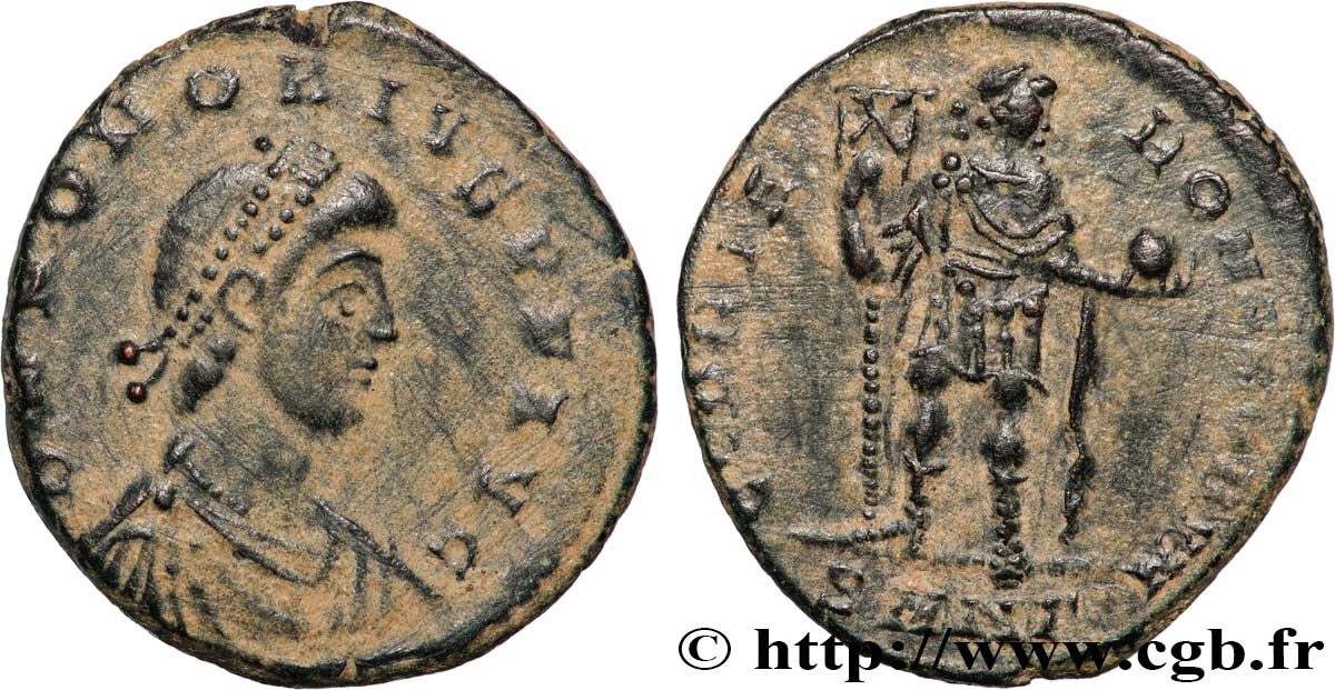 HONORIUS Maiorina pecunia TTB+
