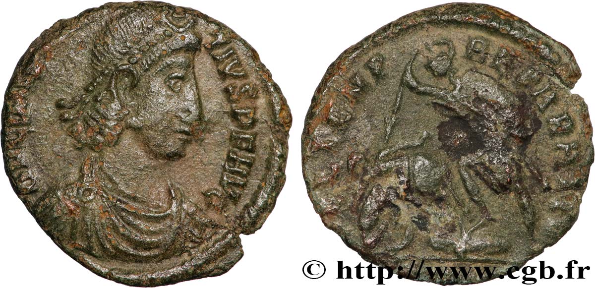 CONSTANCE II Maiorina réduite, (PB, Æ 3) TTB+/TB+