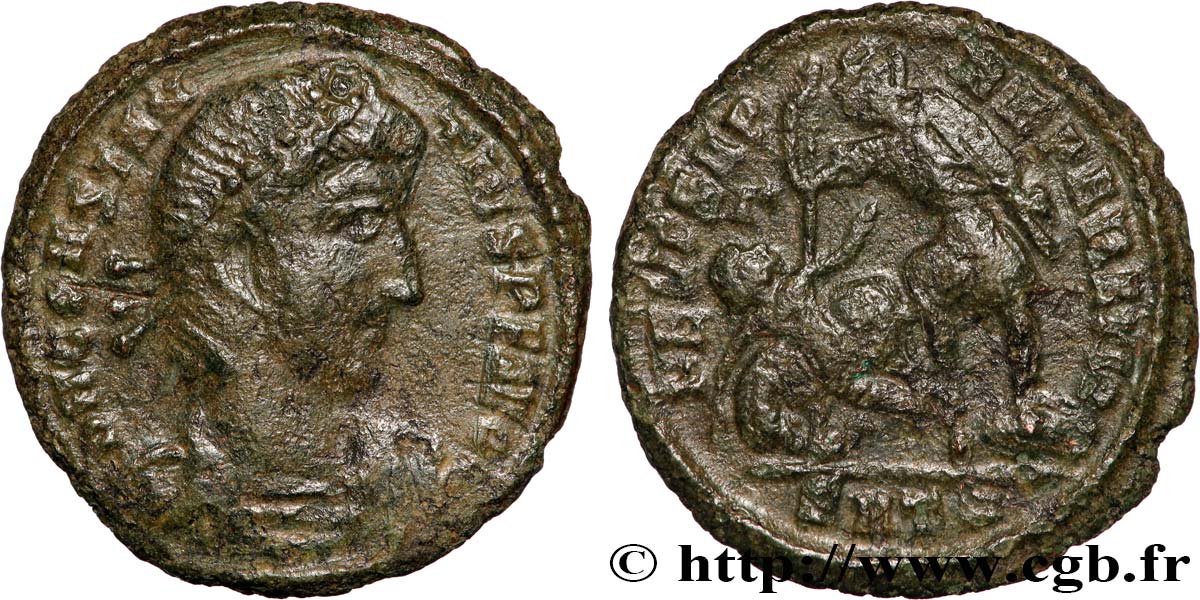 CONSTANCE II Maiorina réduite, (PB, Æ 3) TTB+/TTB