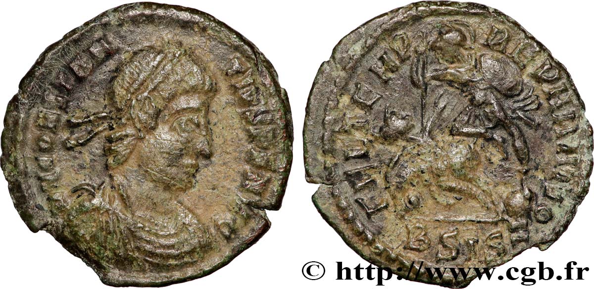 CONSTANCE II Maiorina réduite, (PB, Æ 3) TTB+