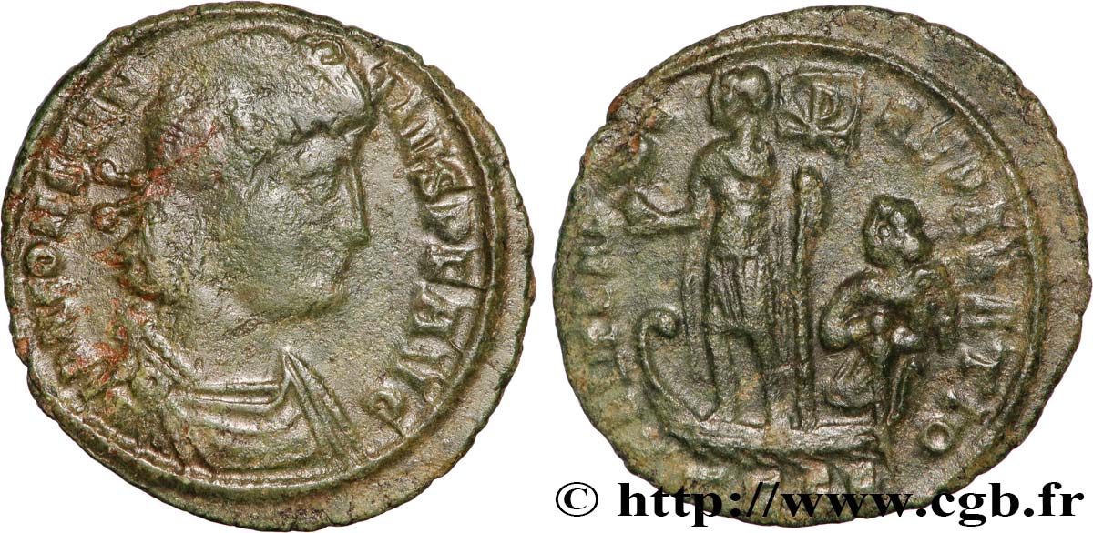 CONSTANCE II Demi-maiorina, (PB, Æ 3) TTB+