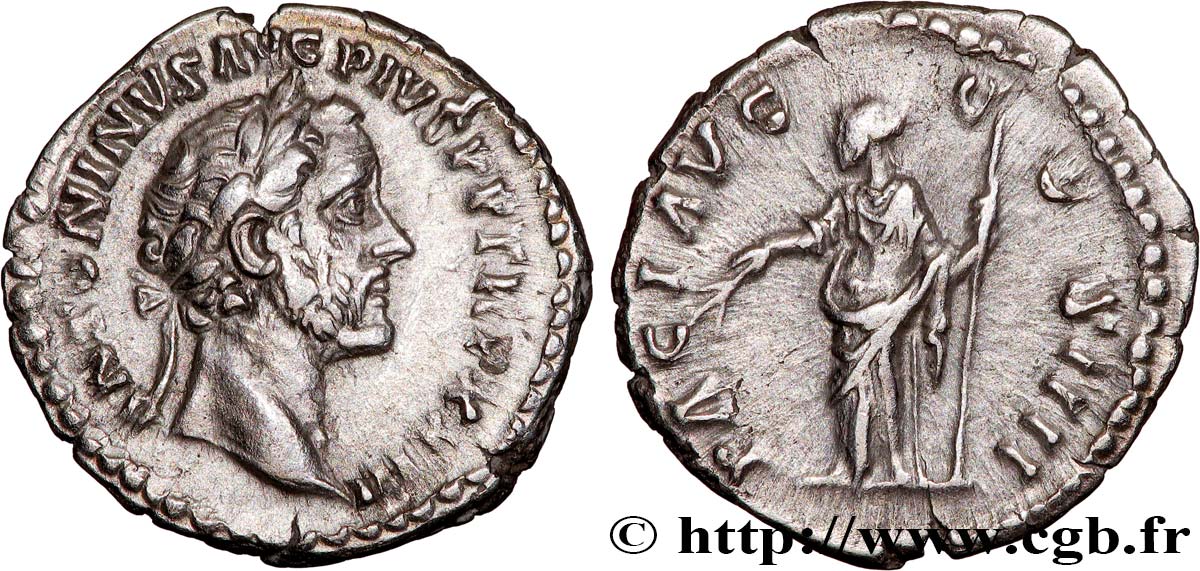 ANTONINUS PIUS Denier fVZ