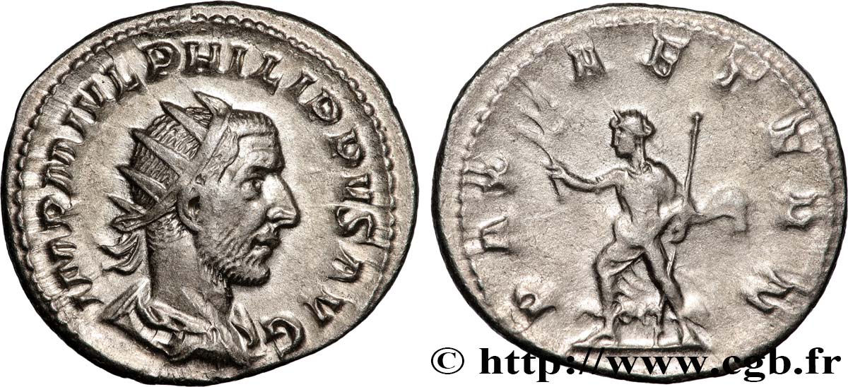 PHILIPPUS I. ARABS Antoninien VZ/fVZ