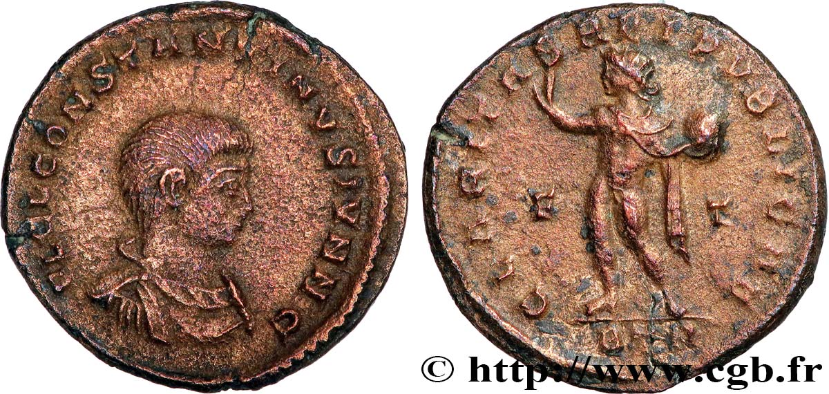 CONSTANTIN II Centenionalis ou nummus TTB+