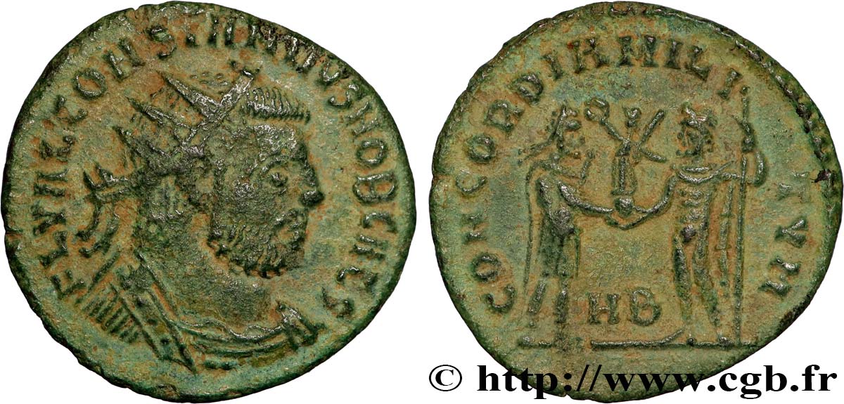 CONSTANCE Ier CHLORE Pseudo ou néo-aurelianus TTB+
