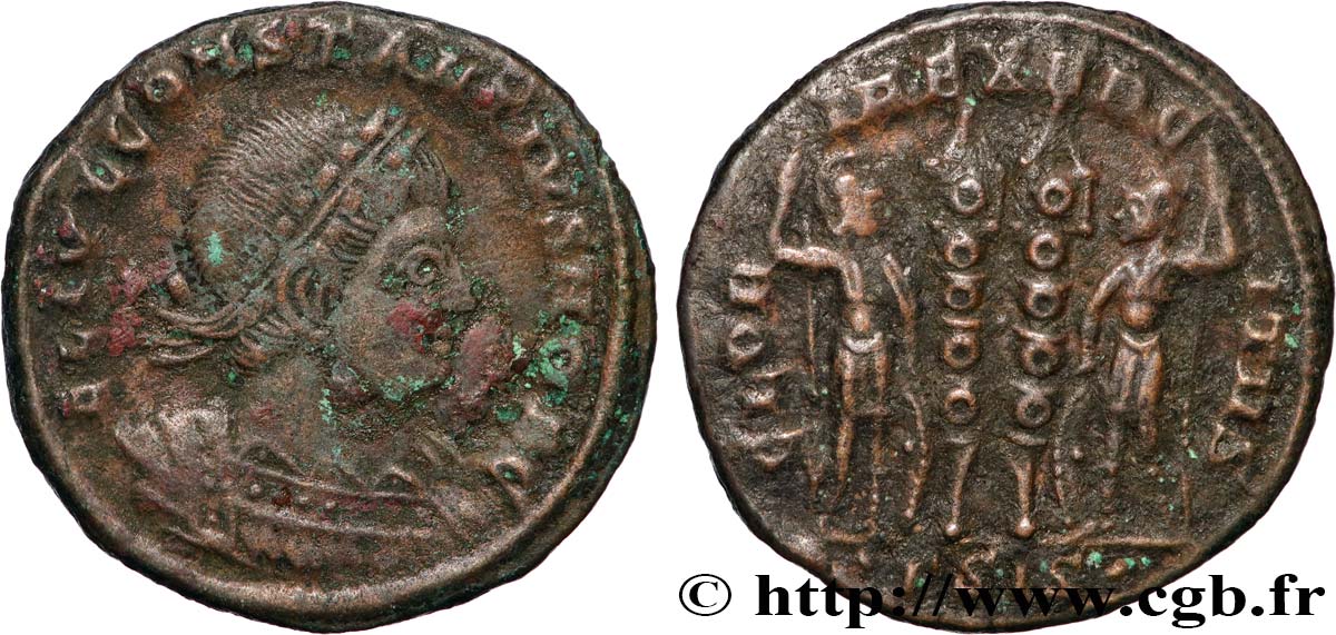 CONSTANCE II Centenionalis ou nummus TB+/TTB