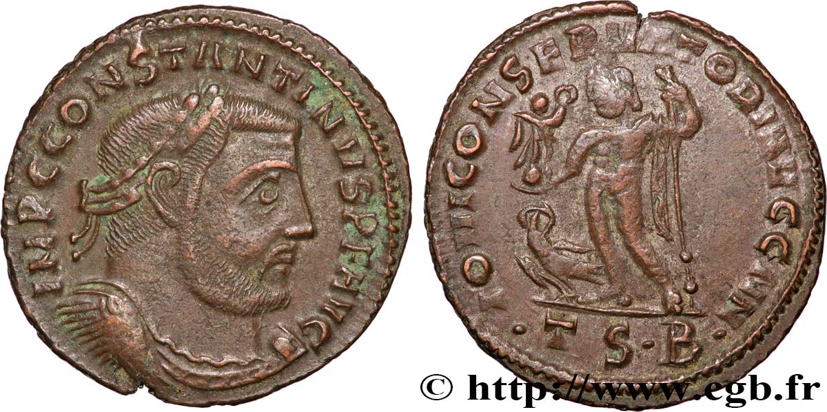 CONSTANTIN Ier LE GRAND Follis ou nummus TTB+