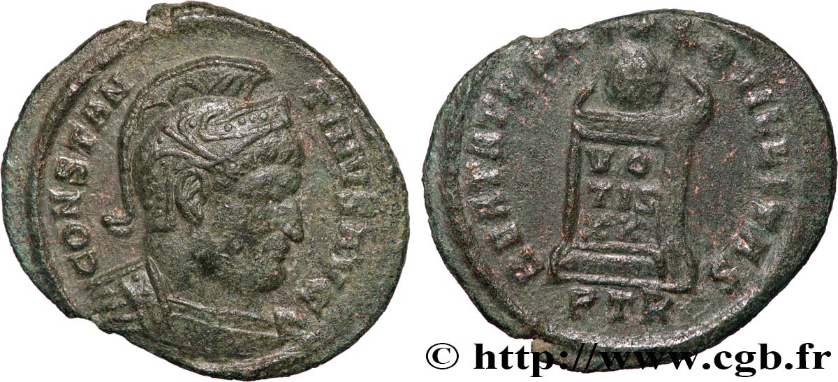 CONSTANTIN Ier LE GRAND Centenionalis ou nummus TTB+/TTB