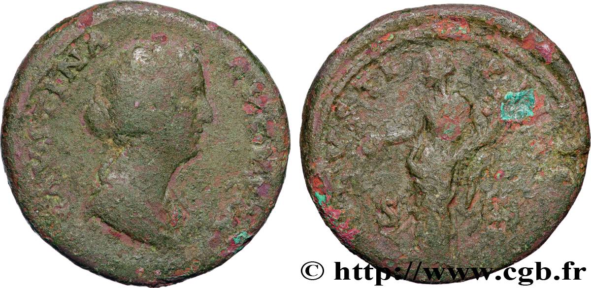 FAUSTINA DAUGHTER Sesterce VF