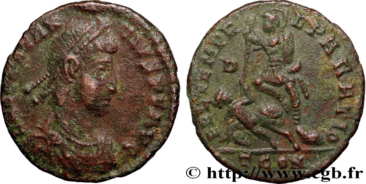 CONSTANCE II Maiorina réduite, (MB, Æ 3) TB+/TTB