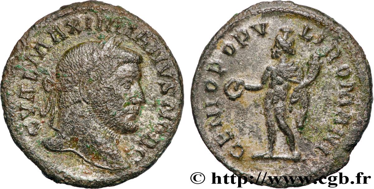 GALÈRE Follis ou nummus TTB