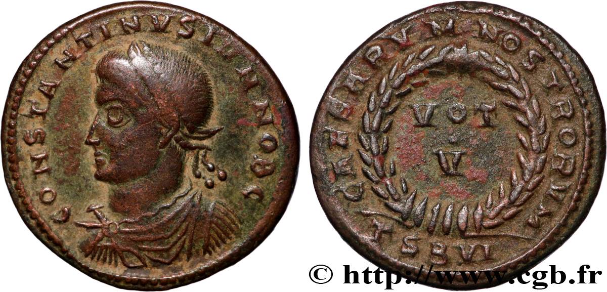 CONSTANTIN II Centenionalis ou nummus TTB+
