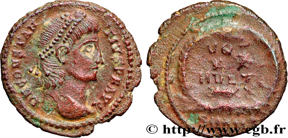 CONSTANCE II Centenionalis ou nummus TTB+/TB