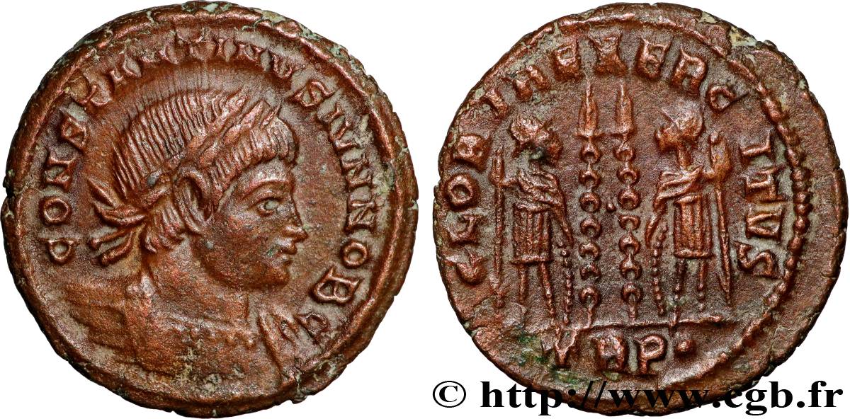 CONSTANTIN II Centenionalis ou nummus TTB+
