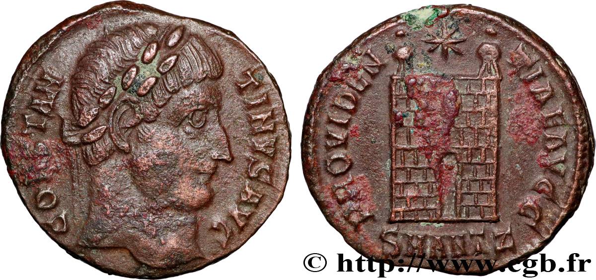CONSTANTIN Ier LE GRAND Centenionalis ou nummus TTB+