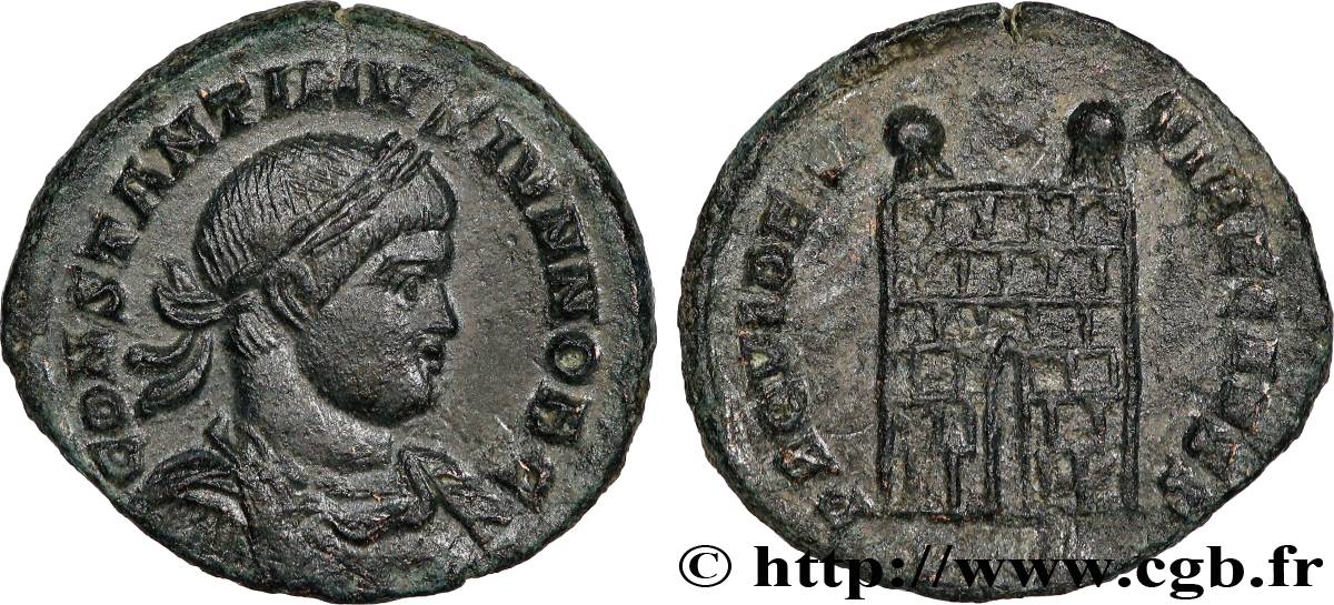 CONSTANTIN II Centenionalis ou nummus TTB+