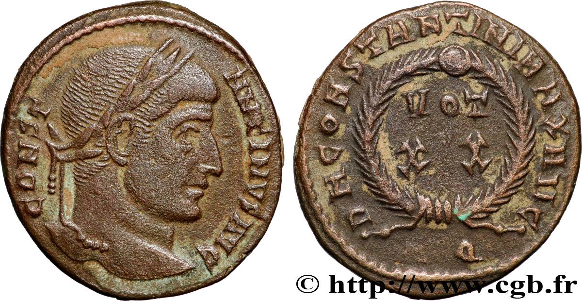 CONSTANTIN Ier LE GRAND Centenionalis ou nummus TTB+