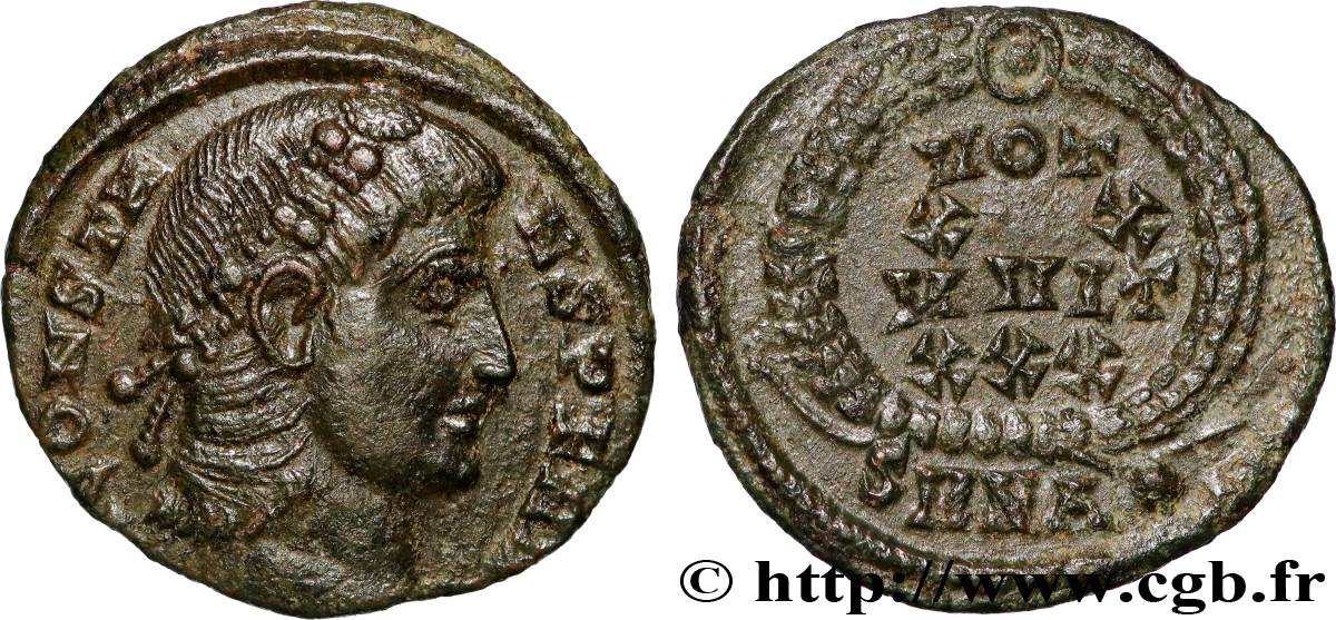 CONSTANS Centenionalis ou nummus TTB+