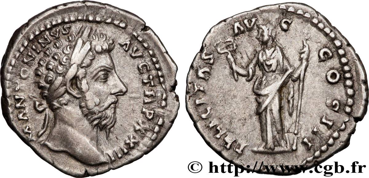 MARC AURÈLE Denier TTB+