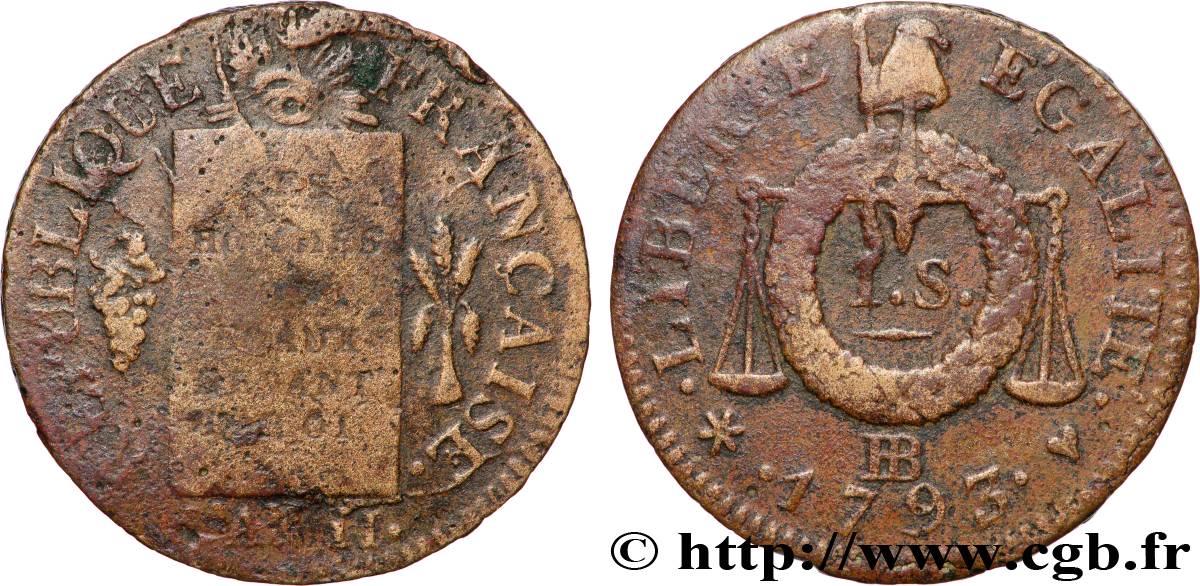 THE CONVENTION 1 sol dit à la table de loi 1793 Strasbourg VF/VF