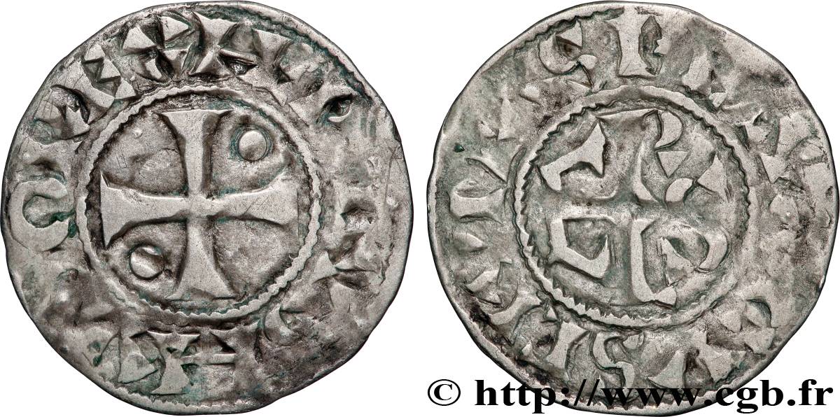 HUGUES CAPET Denier n.d. Beauvais TTB