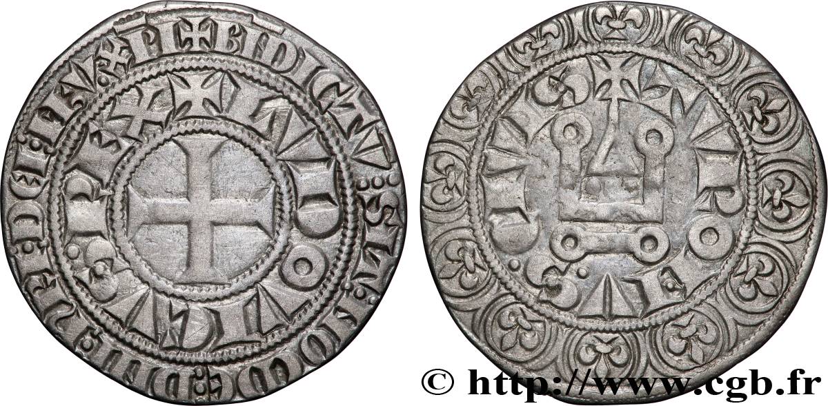 LOUIS IX DIT  SAINT LOUIS  Gros tournois après 1266  TTB+