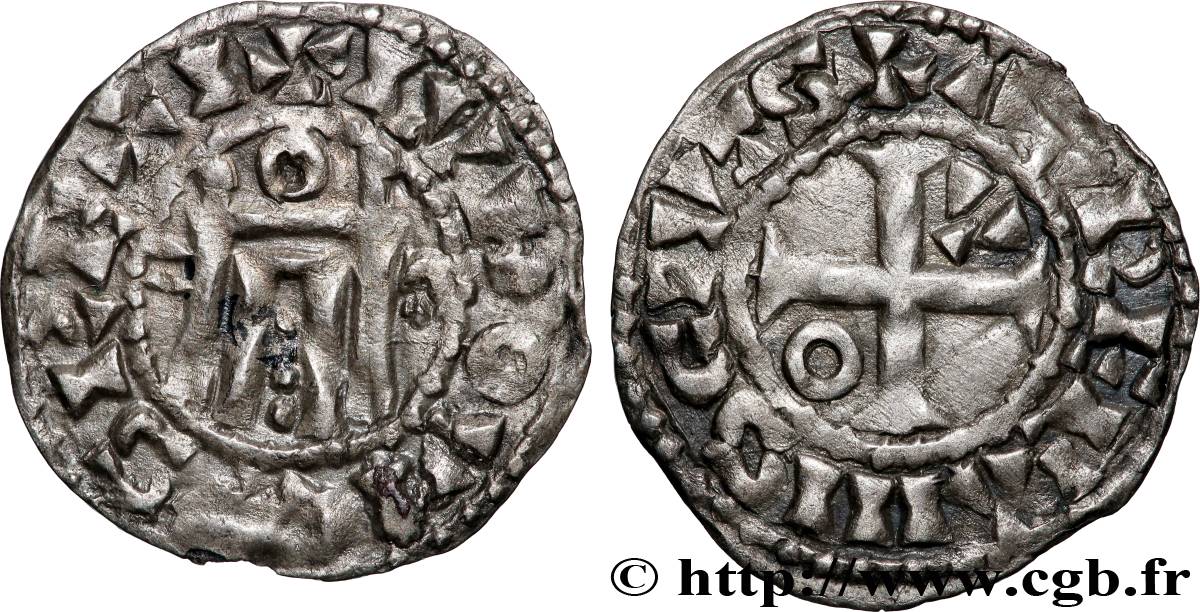 LOUIS VI LE GROS Denier s.m. Orléans TTB+