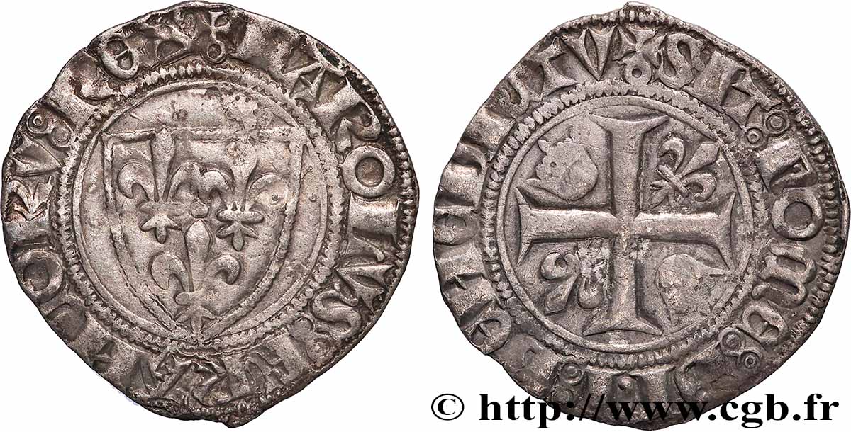 CHARLES VI LE FOU OU LE BIEN AIMÉ Blanc dit guénar n.d. Paris TTB