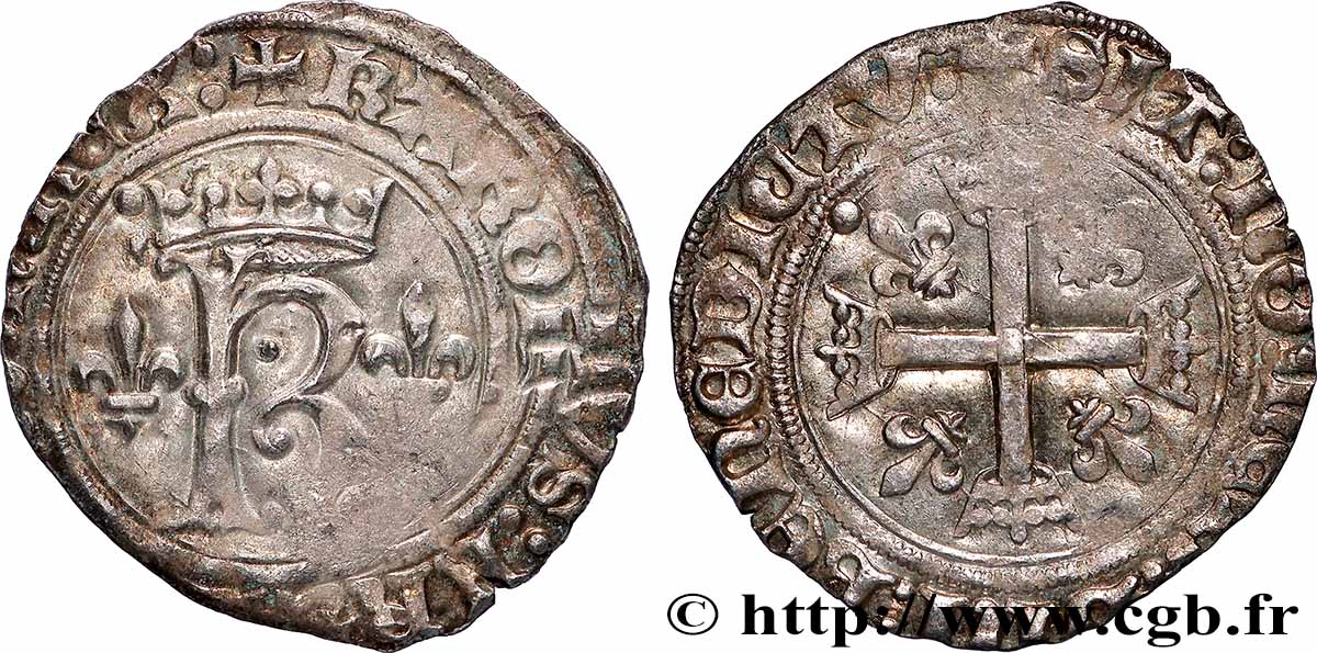 CHARLES VIII Karolus ou dizain n.d. Paris TTB+