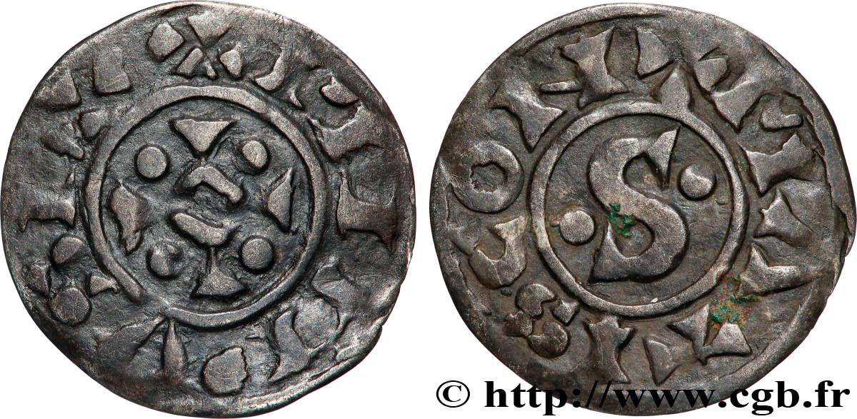 PHILIPPE IER Denier, 2e type s.m. Mâcon TB+