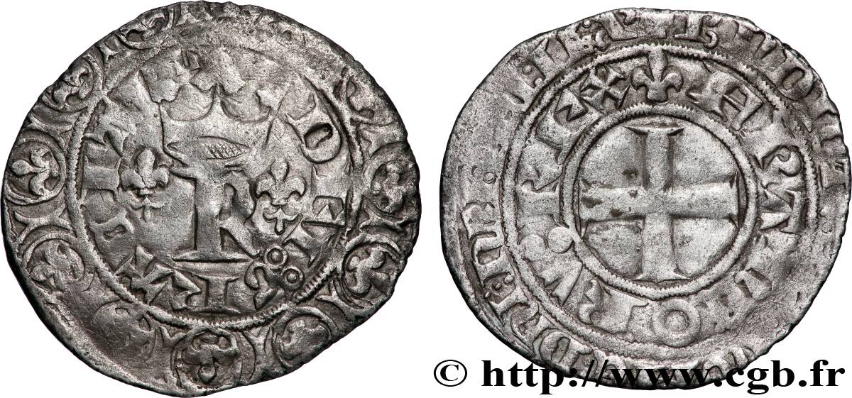 CHARLES V LE SAGE / THE WISE Blanc au K s.m. Limoges VF