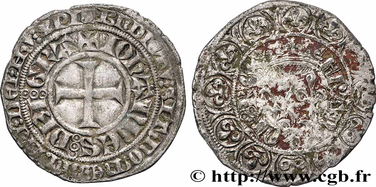 JEAN II LE BON Gros aux trois lis n.d. s.l. TTB