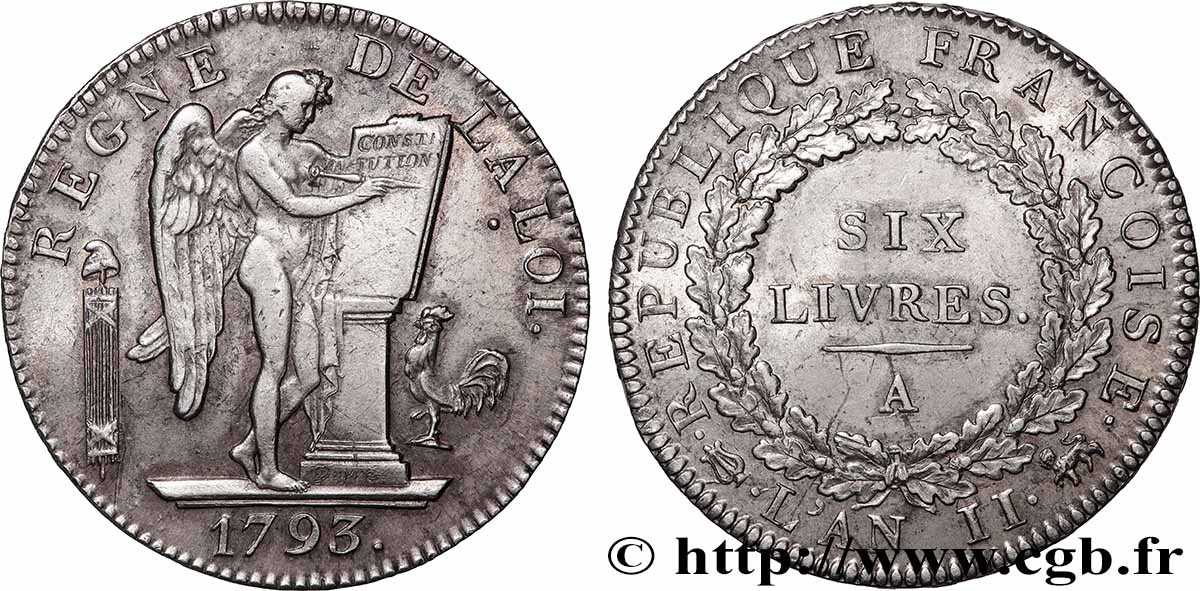THE CONVENTION Six livres dit au génie 1793 Paris AU/AU