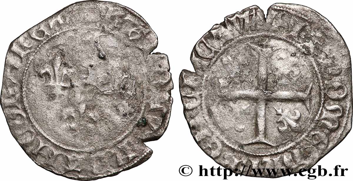 CHARLES VII THE WELL SERVED Blanc aux trois lis s.m. Atelier indéterminé SGE/fS