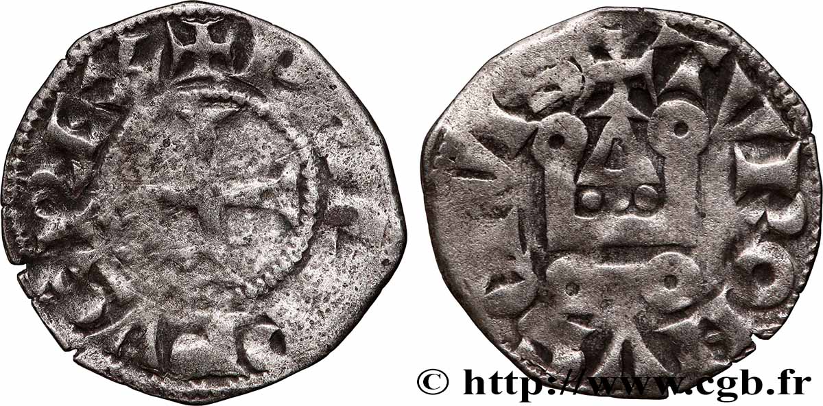 PHILIPP III THE BOLD Denier tournois n.d. s.l. SGE/S