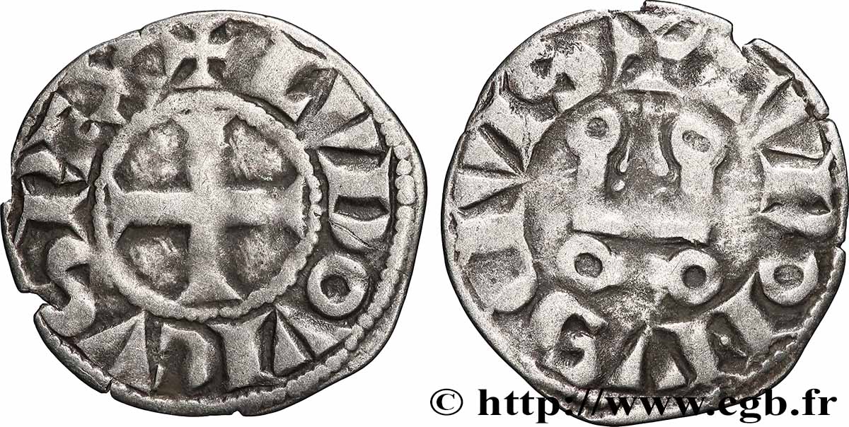 LUDWIG IX SAINT LOUIS Denier tournois s.m. s.l. fSS