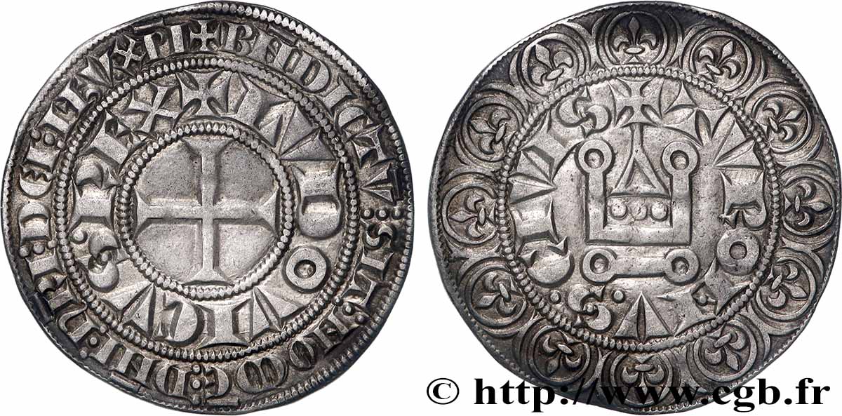 LOUIS IX DIT SAINT LOUIS Gros tournois s.m. s.l. SUP/TTB+