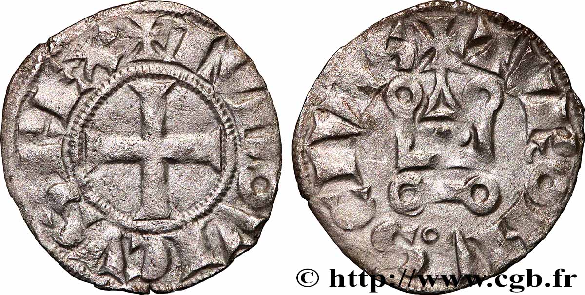 LUDWIG IX SAINT LOUIS Denier tournois n.d. s.l. SS