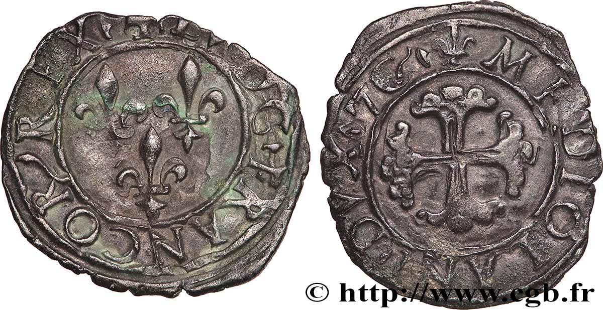 ITALY - DUCHY OF MILAN - LOUIS XII Trillina ou 3 denari n.d. Milan AU